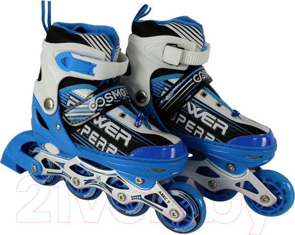 Изображение товара Роликовые коньки CosmoRide Aqua (р-р 27-30, белый/синий)