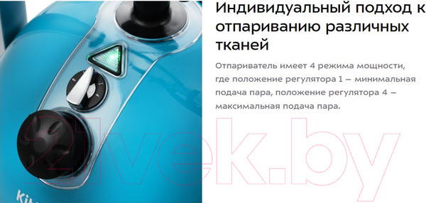 Изображение товара Отпариватель Kitfort KT-995-2 (бирюзовый)