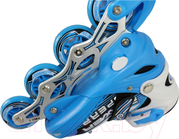 Изображение товара Роликовые коньки CosmoRide Aqua (р-р 31-34, белый/синий)