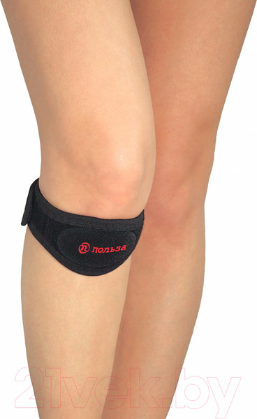 Изображение товара Ортез коленный Польза При болезни Шлаттера 0417 (черный)