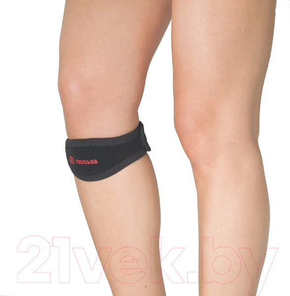 Изображение товара Ортез коленный Польза При болезни Шлаттера 0417 (черный)