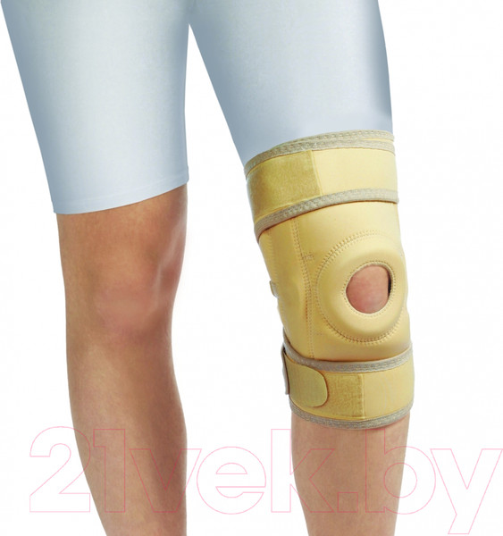 Изображение товара Ортез коленный Польза С шарнирами разомкнутый 0807 (р.3, бежевый)