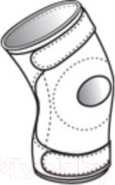 Изображение товара Ортез коленный Польза С шарнирами разомкнутый 0807 (р.3, бежевый)