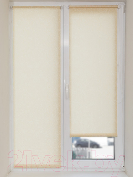 Изображение товара Рулонная штора АС МАРТ Джерси 61x160 (персиковый)