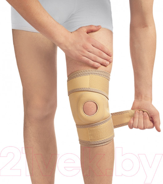 Изображение товара Ортез коленный Польза Разомкнутый 0805 (р.2, бежевый)