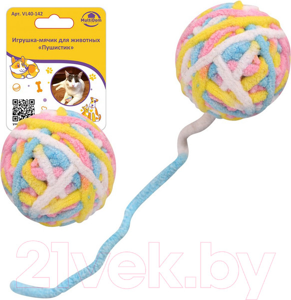 Изображение товара Игрушка для животных Мультидом Пушистик / VL40-142