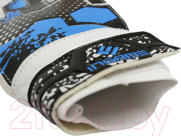 Изображение товара Перчатки вратарские Ingame Freestyle IF-702 (р.4, черный/голубой)