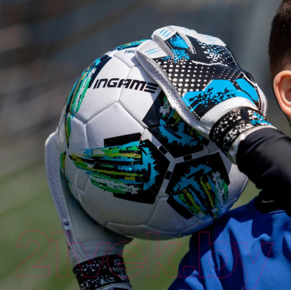 Изображение товара Перчатки вратарские Ingame Freestyle IF-702 (р.4, черный/голубой)