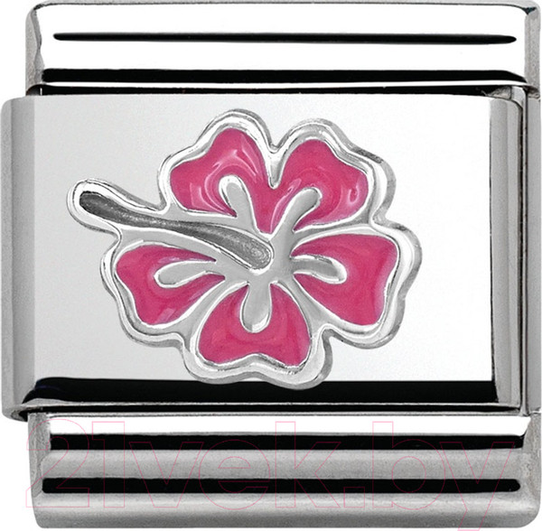 Изображение товара Звено для браслета NominatioN Гибискус розовый 330202/24