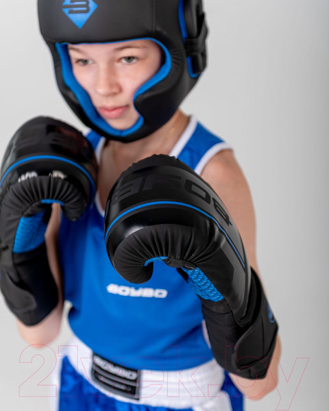 Изображение товара Боксерские перчатки BoyBo B-series (XL, черный/синий)