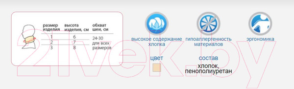 Изображение товара Ортез для фиксации шейного отдела позвоночника Польза 1201 (р.3)