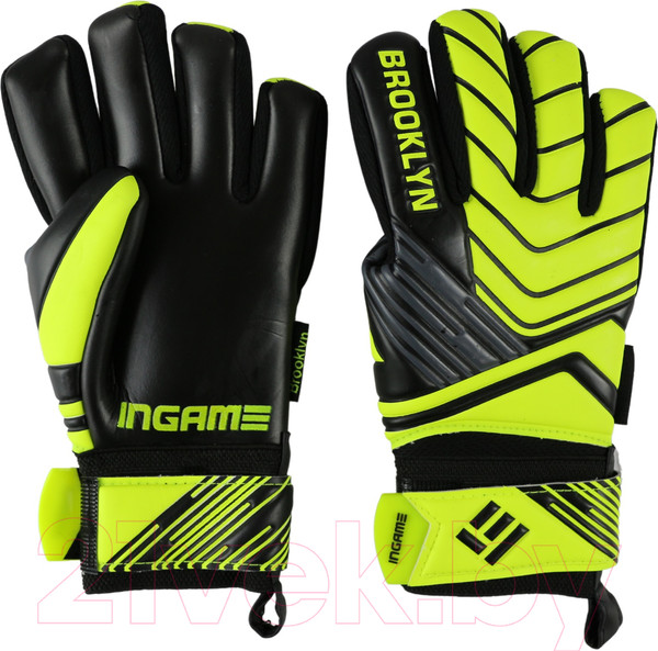 Изображение товара Перчатки вратарские Ingame Brooklyn (р.9, черный/желтый)