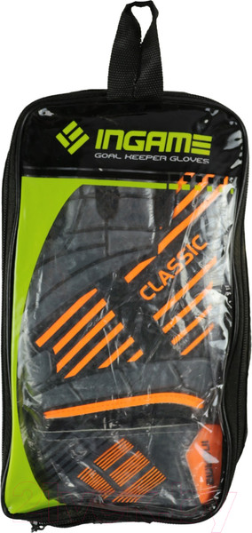 Изображение товара Перчатки вратарские Ingame Classic (р.9, черный/оранжевый)