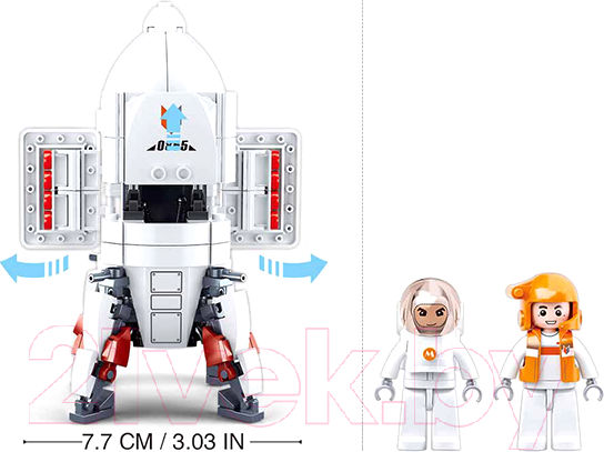Изображение товара Конструктор Sluban Космос. Ракета исследователей / M38-B0923 (320эл)
