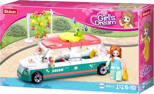 Изображение товара Конструктор Sluban Розовая мечта. Лимузин / M38-B0921A (117эл)