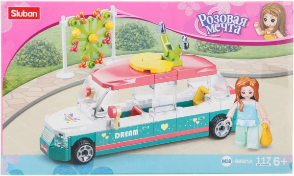 Изображение товара Конструктор Sluban Розовая мечта. Лимузин / M38-B0921A (117эл)