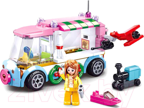 Изображение товара Конструктор Sluban Фургон с подарками / M38-B0889D (143эл)