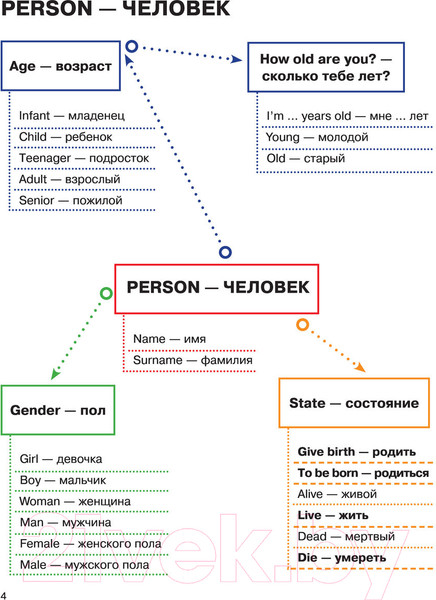 Изображение товара Учебное пособие АСТ Английский в схемах-паутинках. Уровни А1-А2 (Лихтман Р.)