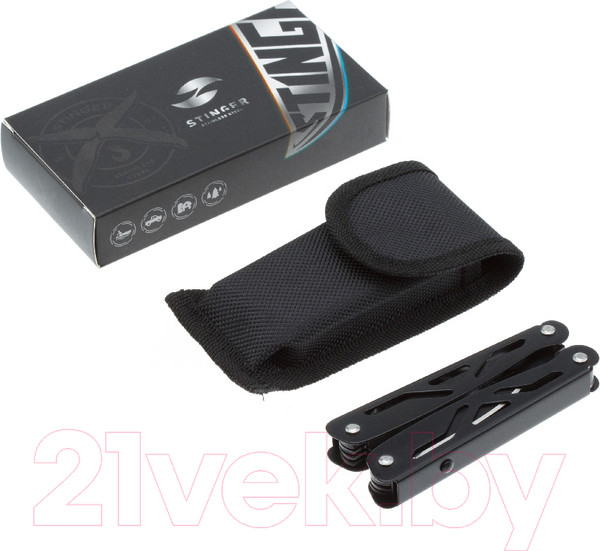 Изображение товара Мультитул STINGER MT-812-H (черный)