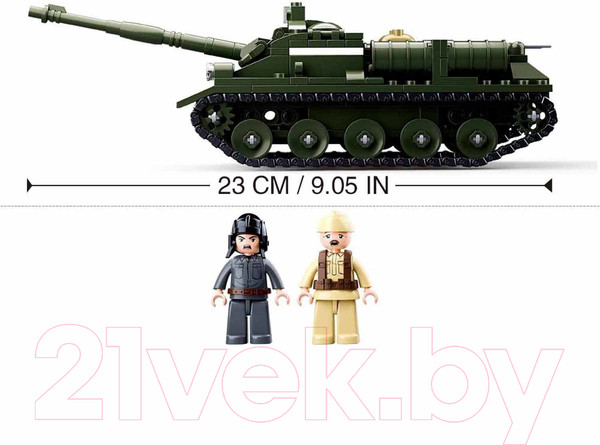 Изображение товара Конструктор Sluban Вторая мировая. Отечественный танк / M38-B0687 (338эл)