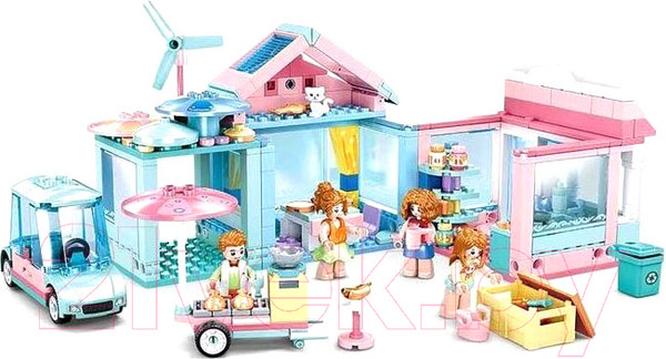 Изображение товара Конструктор Sluban Розовая мечта. Свадьба / M38-B0822 (410эл)