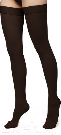Изображение товара Чулки компрессионные Польза 4002 выше колена 1 кл.к. (р.5 (XL), рост1, черный)