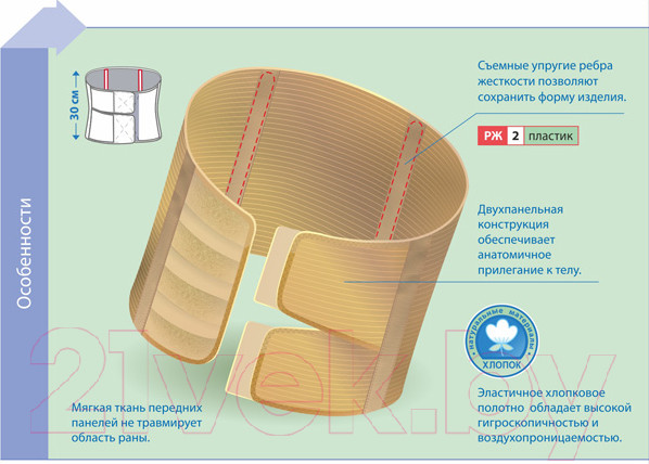 Изображение товара Бандаж абдоминальный Польза 1706 тип 321-I (р.3)