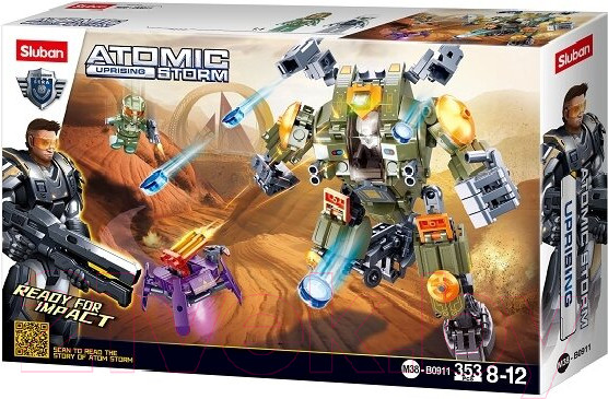 Изображение товара Конструктор Sluban Атомная буря / M38-B0911 (353эл)