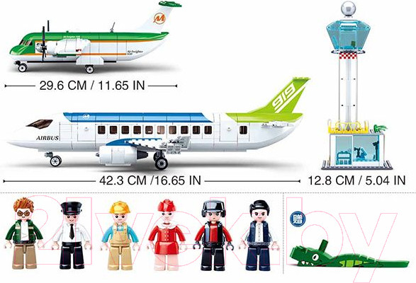 Изображение товара Конструктор инерционный Sluban Авиация / M38-B0930 (731эл)