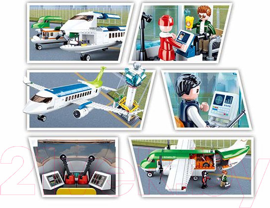 Изображение товара Конструктор инерционный Sluban Авиация / M38-B0930 (731эл)