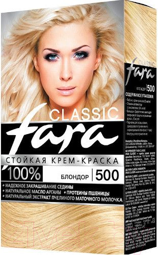 Изображение товара Крем-краска для волос Fara Classic №500 (блондор)