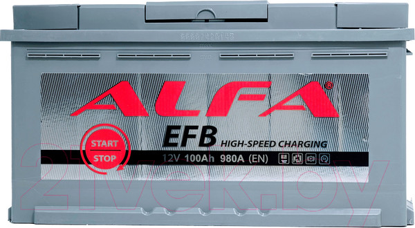 Изображение товара Автомобильный аккумулятор ALFA battery EFB R (100 А/ч)