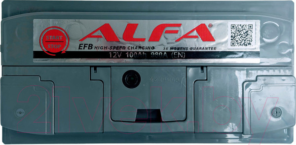 Изображение товара Автомобильный аккумулятор ALFA battery EFB R (100 А/ч)
