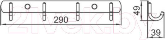 Изображение товара Крючок для ванной Ledeme L70201B-4