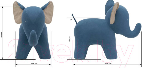 Изображение товара Пуф Импэкс Leset Elephant (Omega 04/Omega 02)