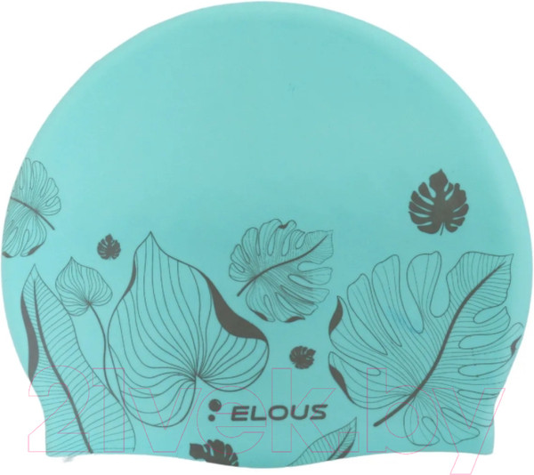 Изображение товара Шапочка для плавания Elous Листики EL009 (голубой)