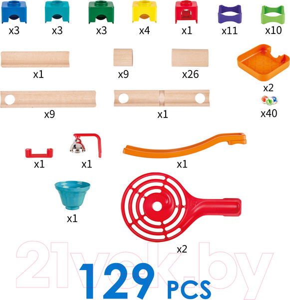 Изображение товара Конструктор Hape Каскад шариков / E1100_HP