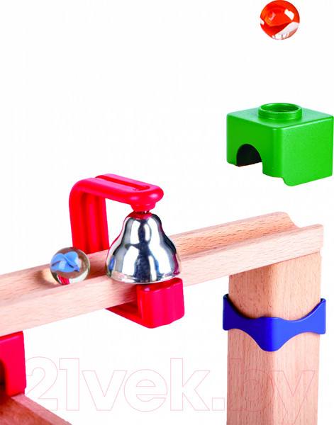 Изображение товара Конструктор кинетический Hape Съезд шариков с домино / E1102_HP
