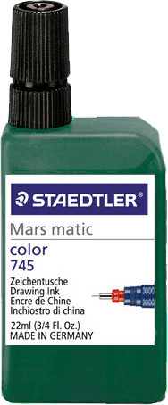 Изображение товара Тушь художественная Staedtler 745-5 (22мл, зеленый)