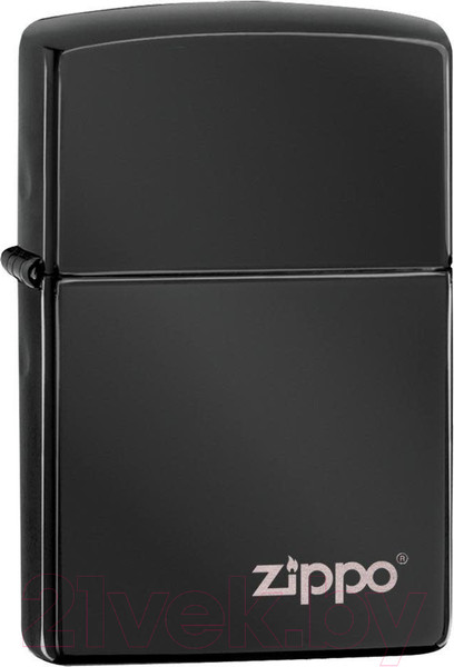 Изображение товара Зажигалка Zippo Classic с логотипом / 24756ZL (черный)