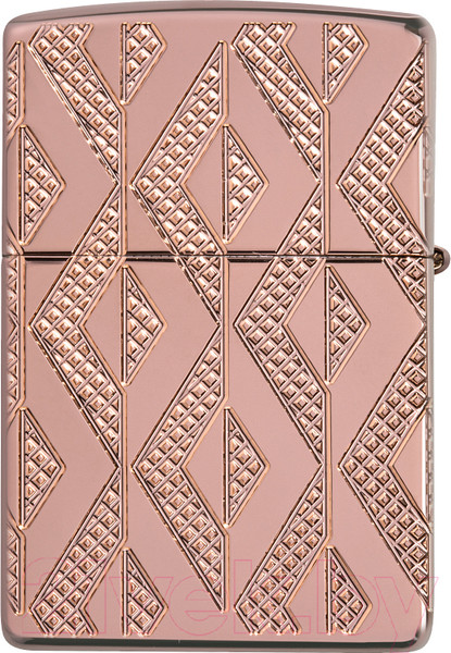 Изображение товара Зажигалка Zippo Armor Geometric Diamond Pattern Design / 49702 (розовое золото)