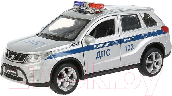 Изображение товара Автомобиль игрушечный Технопарк Suzuki Vitara Полиция / VITARA-12POL-SR (серебристый)