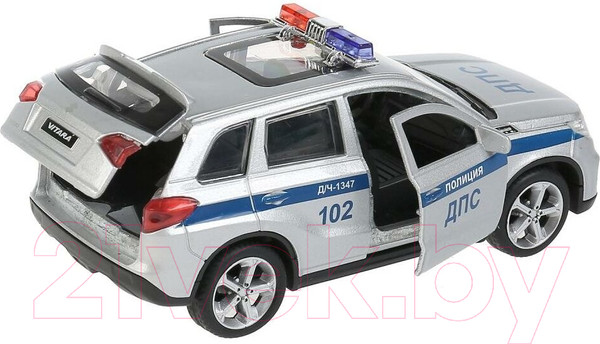 Изображение товара Автомобиль игрушечный Технопарк Suzuki Vitara Полиция / VITARA-12POL-SR (серебристый)
