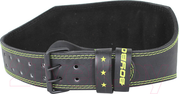 Изображение товара Пояс для пауэрлифтинга BoyBo Premium (S, черный/зеленый)