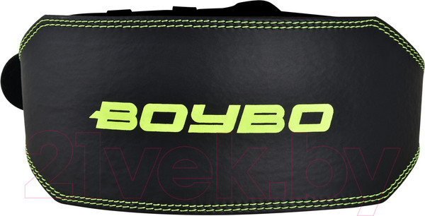 Изображение товара Пояс для пауэрлифтинга BoyBo Premium (XXXL, черный/зеленый)