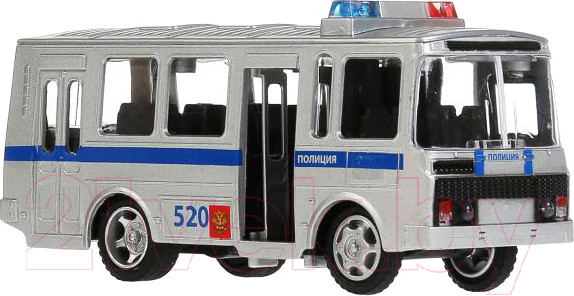 Изображение товара Автобус игрушечный Технопарк ПАЗ-3205 Полиция / CT11-257-6WB