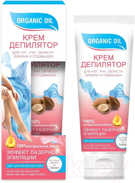 Изображение товара Крем для депиляции Fito Косметик Organic Oil Для чувствительной кожи (100мл)
