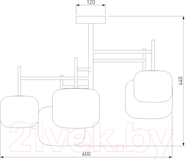 Изображение товара Люстра Евросвет Jar 70128/5  (хром)