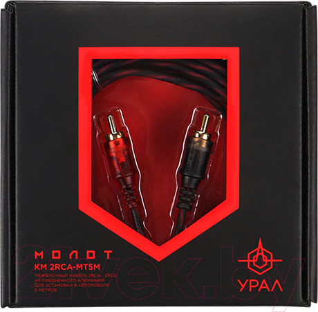 Изображение товара Межблочный кабель для автоакустики Урал КМ 2RCA-MT5M