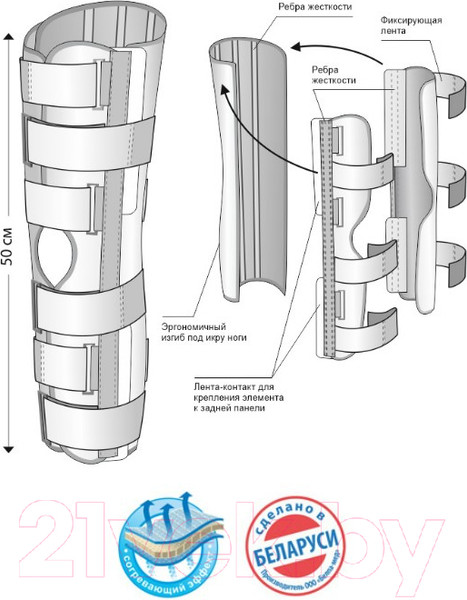Изображение товара Ортез коленный Польза Усиленный 0808